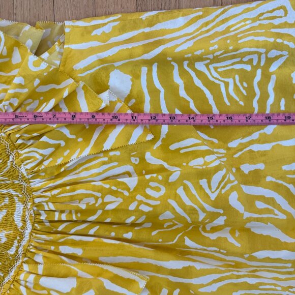 Hunter Bell “Kinser” Top – Size M • Smocked Flutter Sleeve Cotton Blouse - Picture 5 of 6